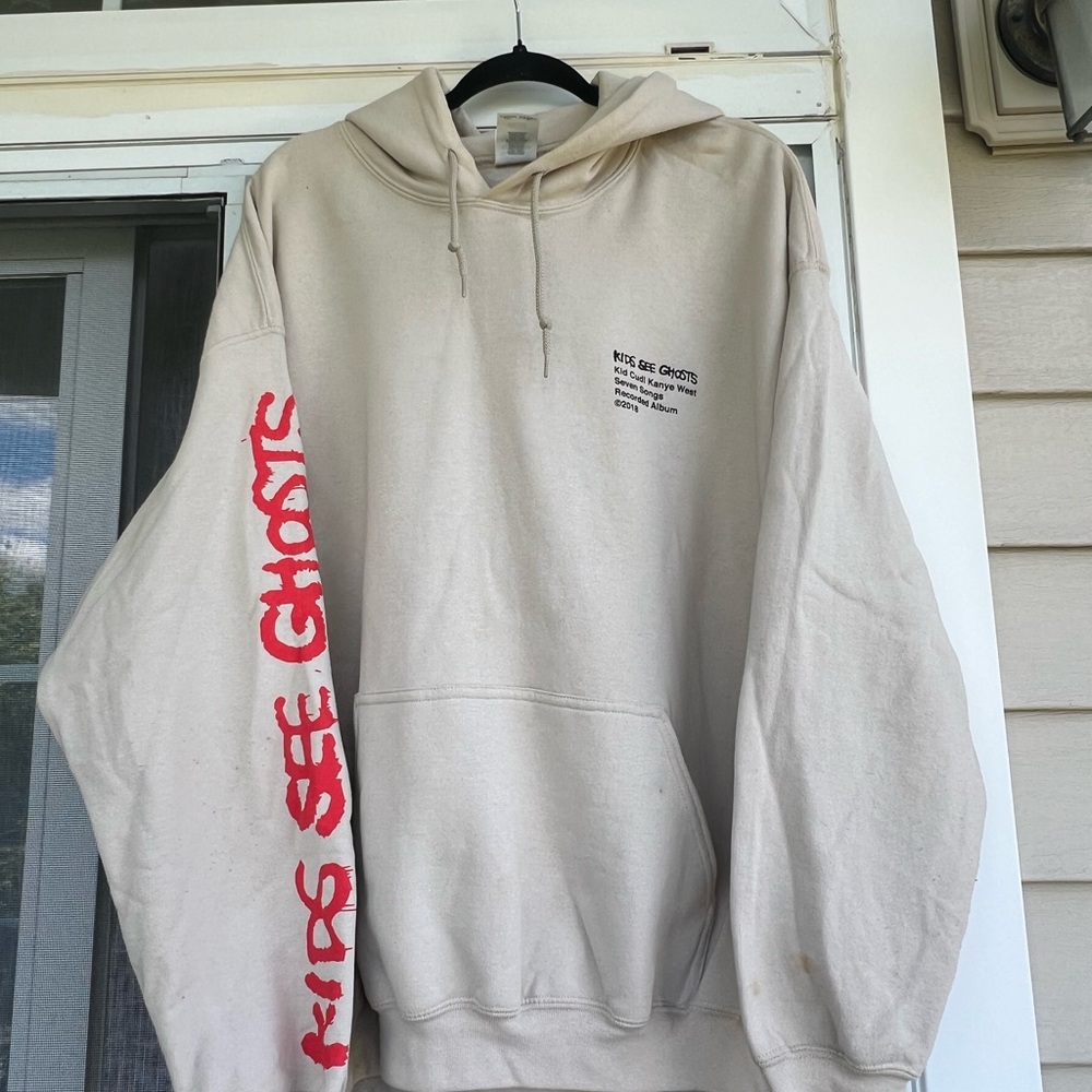 Kids See Ghosts Cream Hoodie